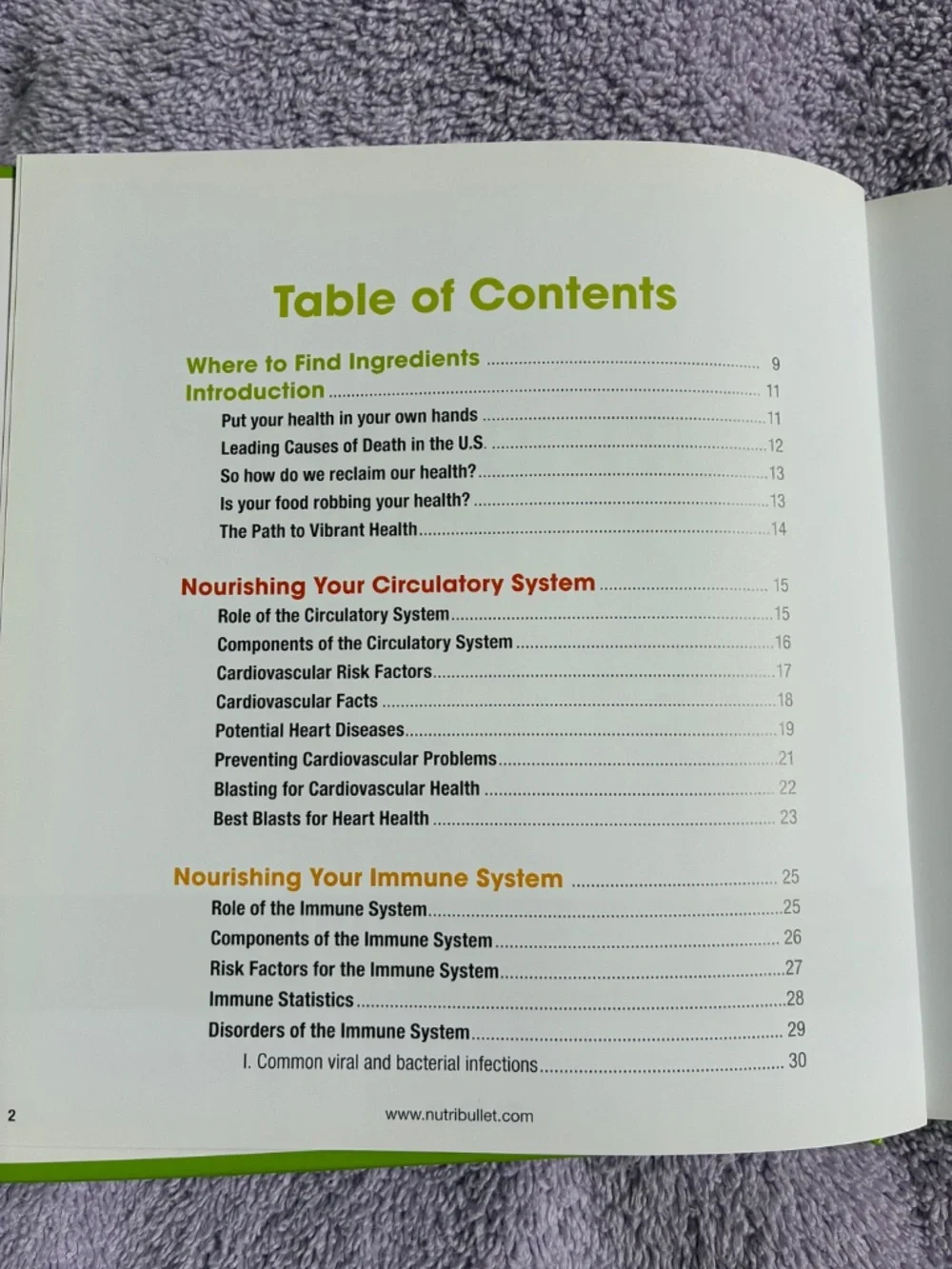 Nutri Bullet Natural Healing Foods Book